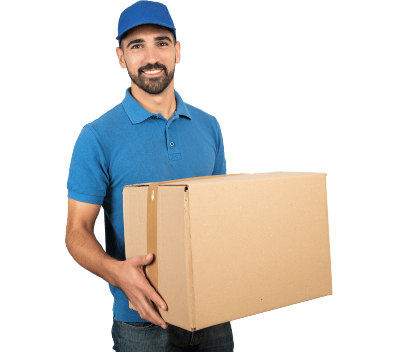 guy holding box